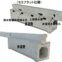 IBC排水側溝の特長1の画像です。本画像をクリックすると詳細画像が別画面で開きます。 IBC排水側溝の特長1